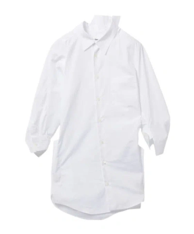 Junya Watanabe Asymmetrical Shirt In White