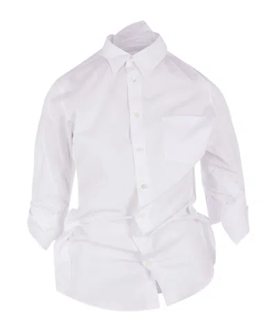 Junya Watanabe Asymmetrical Shirt In White