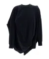 Junya Watanabe Asymmetrical Sweater In Black