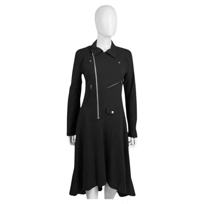 Pre-owned Junya Watanabe A/w 2013 Biker Black Wool Long Jacket