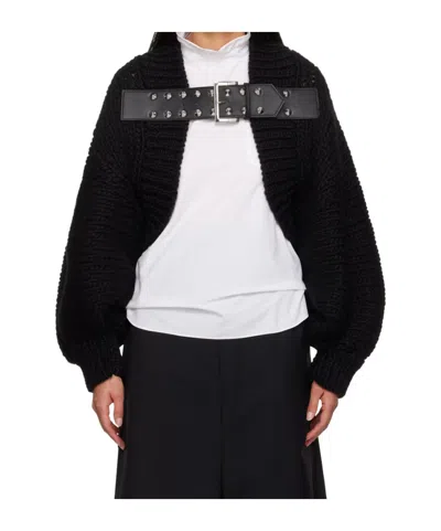 Junya Watanabe Balloon Sleeve Sweater In Black
