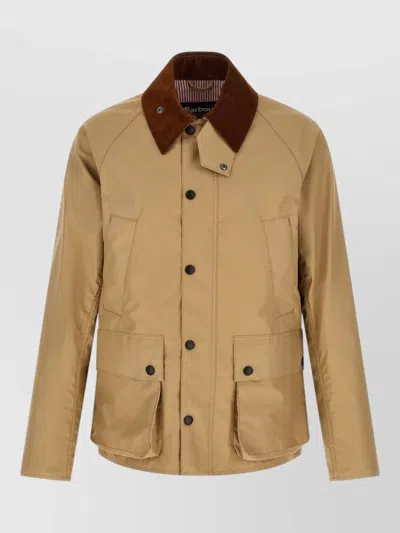 Junya Watanabe Barbour Eye Bedale Jacket Contrast Collar In Brown