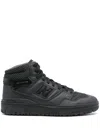 Junya Watanabe High Top Sneakers With Mesh Panels And Rubber Sole In Black