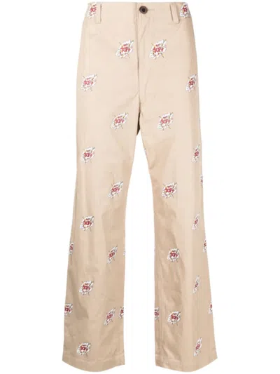 JUNYA WATANABE BEIGE COTTON TROUSERS