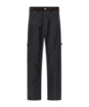 Junya Watanabe Belt Loop Denim Trousers In Black