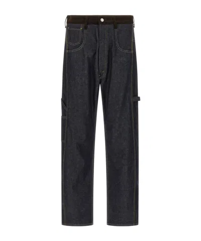 Junya Watanabe Belt Loop Denim Trousers In Black