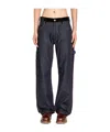 Junya Watanabe Belt Loop Denim Trousers In Blue