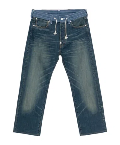 JUNYA WATANABE JUNYA WATANABE MAN X LEVIS DRAWSTRING DISTRESSED JEANS