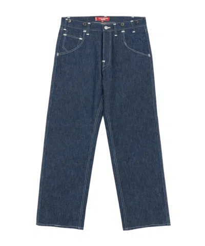 Junya Watanabe Belt-loop Jeans In Blue