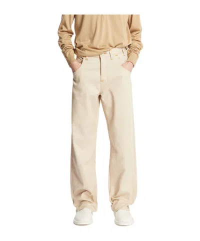 Junya Watanabe Belt Loop Jeans In Neutral