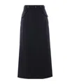 Junya Watanabe Belt Loop Skirt In Black