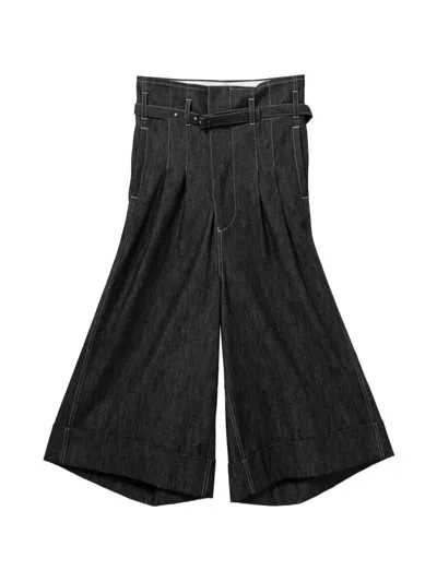 Junya Watanabe Black Relaxed High Rise Jean