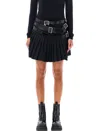 JUNYA WATANABE BELTED PLEATED MINI SKIRT