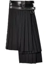 JUNYA WATANABE BELTED PLEATED SKIRT