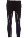 Junya Watanabe Bi-colour Mesh Legging In Black
