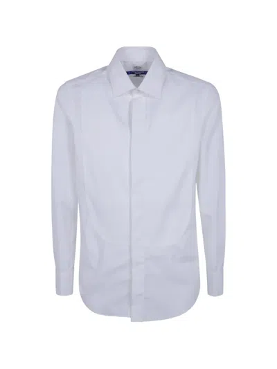 Junya Watanabe Bib-front Pleated Shirt In White