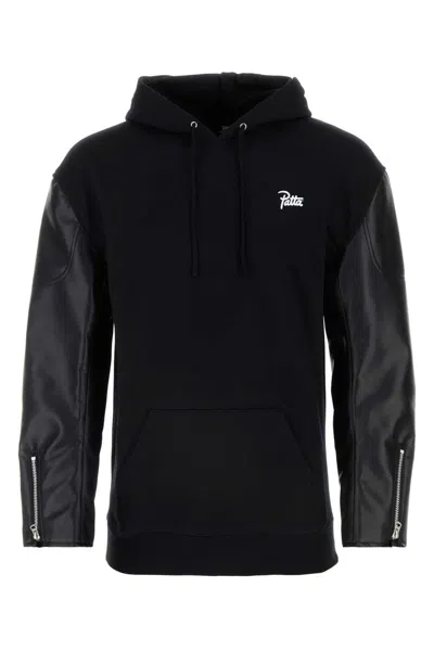 JUNYA WATANABE JUNYA WATANABE BLACK COTTON JUNYA WATANABE X PATTA SWEATSHIRT