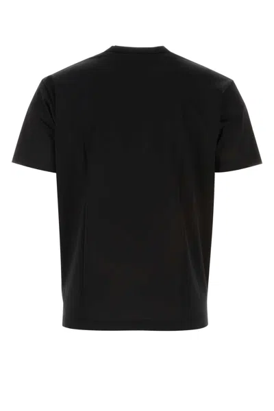 Junya Watanabe Black Cotton T-shirt In Blackred
