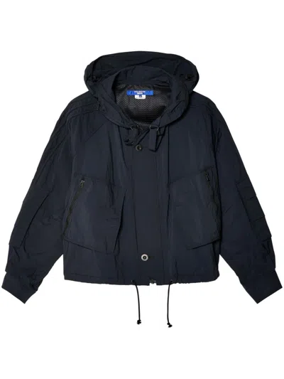 Junya Watanabe Black Hooded Ripstop Jacket