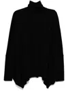 Junya Watanabe High Neck Knit Sweater In Black