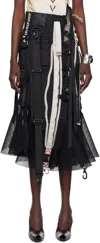 Junya Watanabe Deconstructed Panelled Skirt In Black