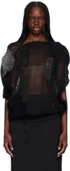 Junya Watanabe Panelled Top In Black