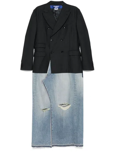 Junya Watanabe Panelled Coat In Black