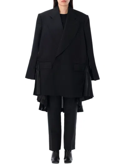 Junya Watanabe Black Pleated Detail Blazer