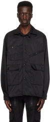 Junya Watanabe Asymmetric Pocket-detail Shirt In Black
