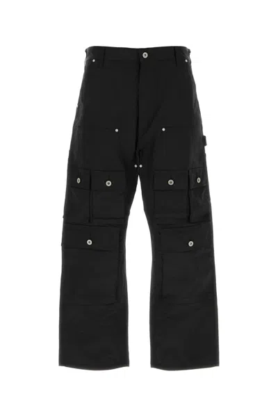 Junya Watanabe Black Polyester Cargo Trouser