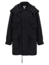 Junya Watanabe Men's Nylon Parka Coat In Black