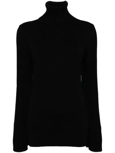 JUNYA WATANABE BLACK ROLL NECK PULLOVER