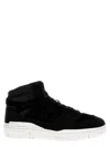 Junya Watanabe Suede Bb650 Sneakers With Raised N Motif In Black