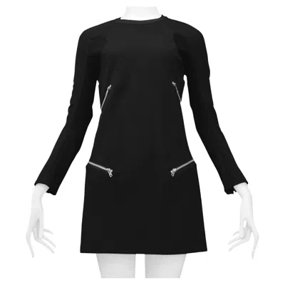 Pre-owned Junya Watanabe Black Wool Zipper Dress 2013