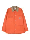 Junya Watanabe X Carhartt Coated-canvas Jacket In Orange