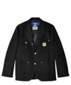 Junya Watanabe Single-breasted Wool Blazer In Black