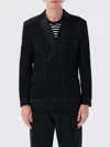Junya Watanabe Lapel Satin Blazer Formal In Black
