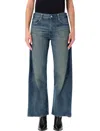 Junya Watanabe Deconstructed Wide-leg Denim Trousers In Blue