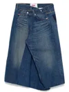Junya Watanabe Skirt With Back Pockets And Contrast Stitching