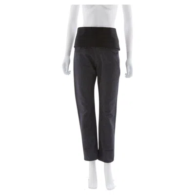 Pre-owned Junya Watanabe Blue Denim Tuxedo Belt Pants, Ss 2007