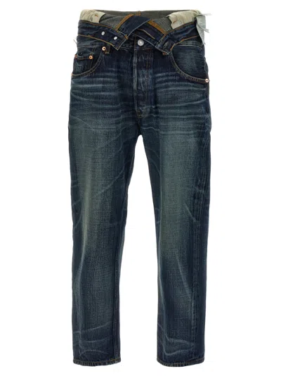 Junya Watanabe Blue Stonewashed Cotton Denim Jeans