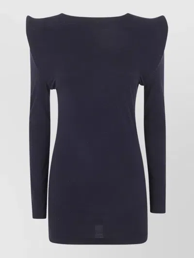 Junya Watanabe Boat Neck Knit Top Cap Sleeves