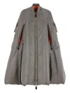 Junya Watanabe Bomber-cargo Cape Coat In Green
