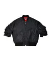 Junya Watanabe Rolled-sleeves Bomber Jacket In Black