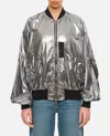 Junya Watanabe Casual Jacket With Elasticated Hem And Metallic Finish In Silver