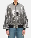 Junya Watanabe Casual Jacket With Elasticated Hem And Metallic Finish In Silver