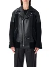 Junya Watanabe Faux Leather Jacket In Black