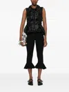 Junya Watanabe Buckle Detail Organdy Top In Black