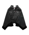 Junya Watanabe Button Cloak In Black