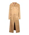 Junya Watanabe Button-down Belted Coat In Brown